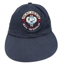 Phat Farm Hat Unisex OS Navy Blue Good 1996 Atlanta Olympics All World Strapback